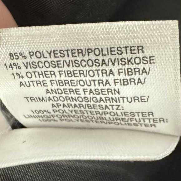 Kasper Black & White Textured Open Front Blazer - Size 6 - Picture 9 of 9